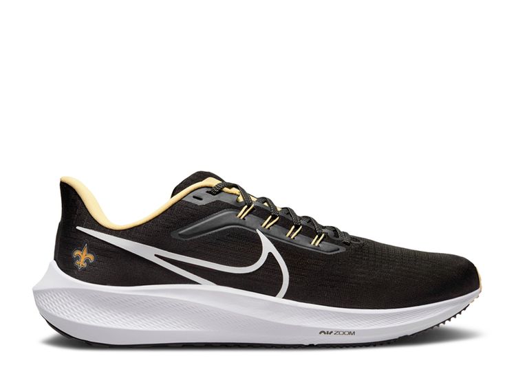 NFL New Orleans Saints NIKE AIR ZOOM PEGASUS 39 Black DR2057-001