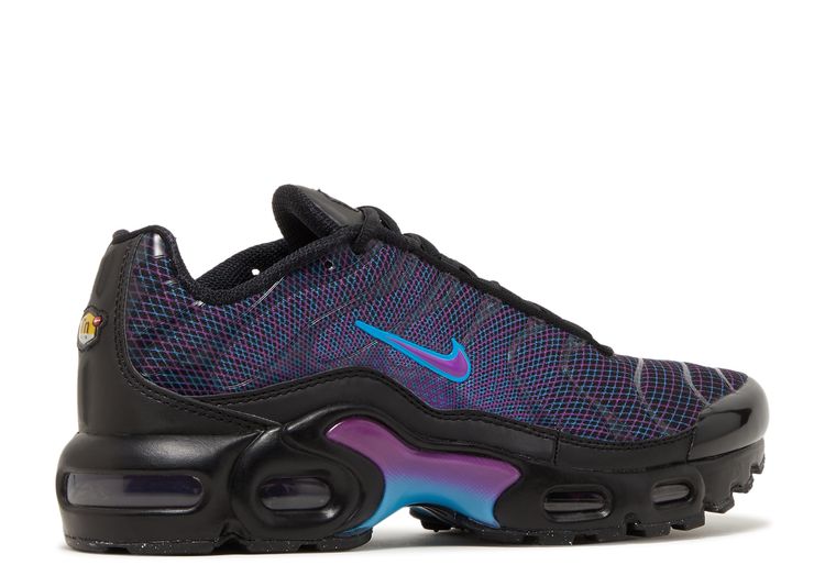 Air Max Plus GS 'Spirograph' - Nike - FB8027 001 - black/baltic blue ...