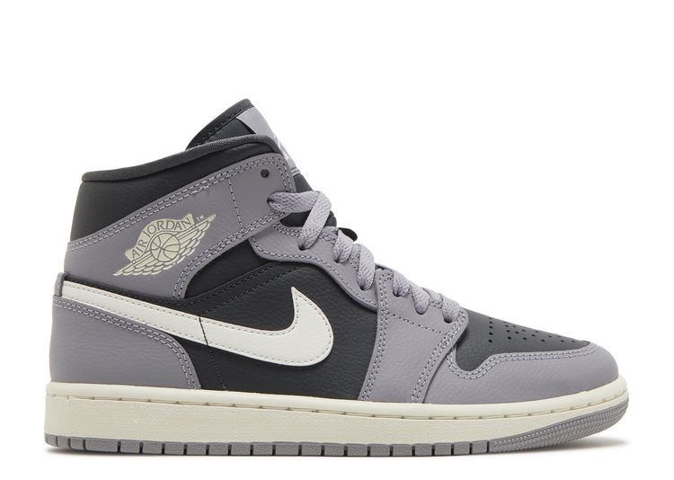 Wmns Air Jordan 1 Mid 'Cement Grey'