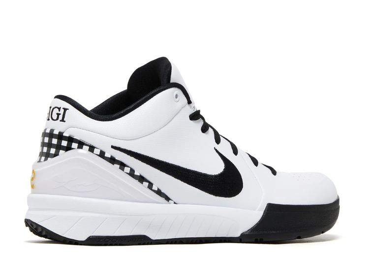 Nike Zoom Kobe 4 Mambacita GIGI Durable and Breathable Low Top Basketball  Shoe in White and Black