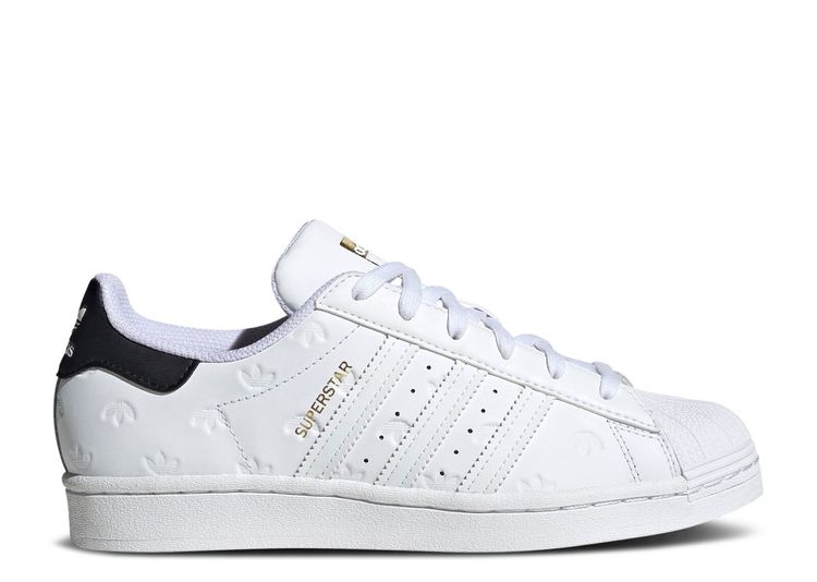 Wmns Superstar 'Allover Debossed Trefoils White Black' - Adidas ...