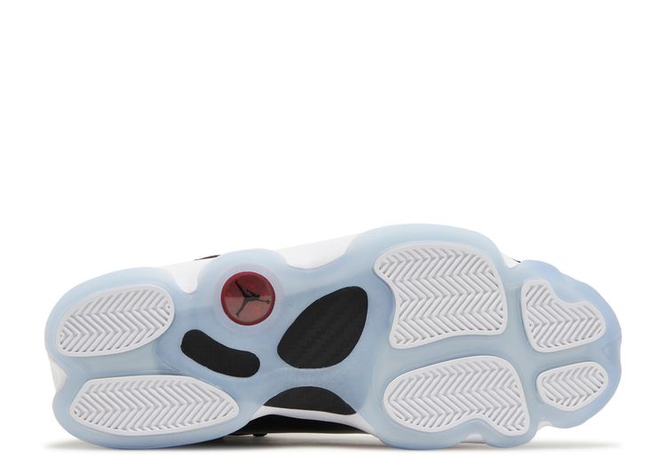 jordan 6 rings black white gym red