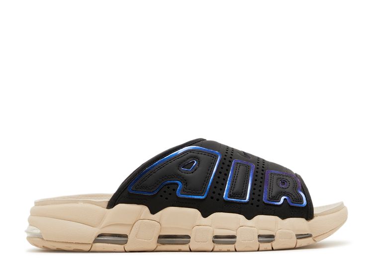 Air More Uptempo Slide 'Black Sanddrift Iridescent' - Nike