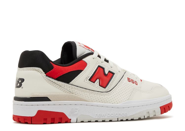 New Balance 550 in True Red and Black