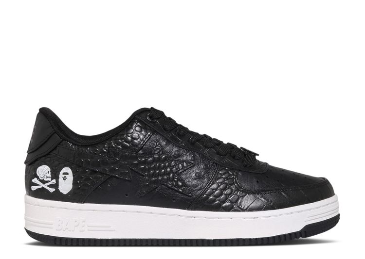 Neighborhood X Bapesta 'Black Crocodile & Ostrich' - BAPE