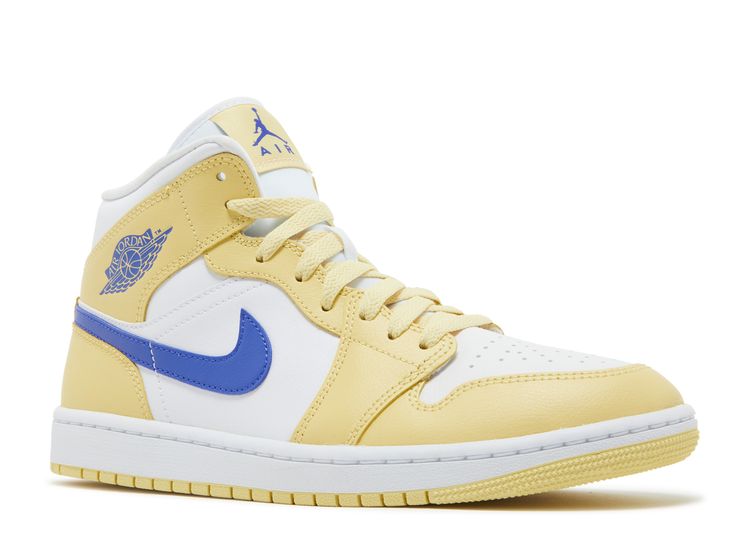 Wmns Air Jordan 1 Mid 'Lemon Wash' - Air Jordan - BQ6472 701