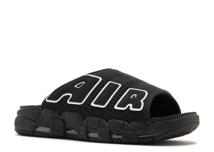 Air More Uptempo Slide ‘Black - Black Sole’