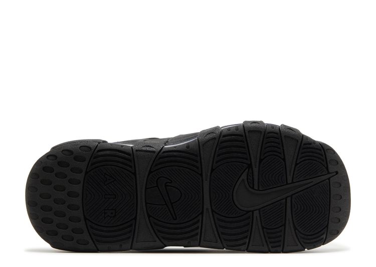 Air More Uptempo Slide 'Black Black Sole' - Nike - DV2137 001