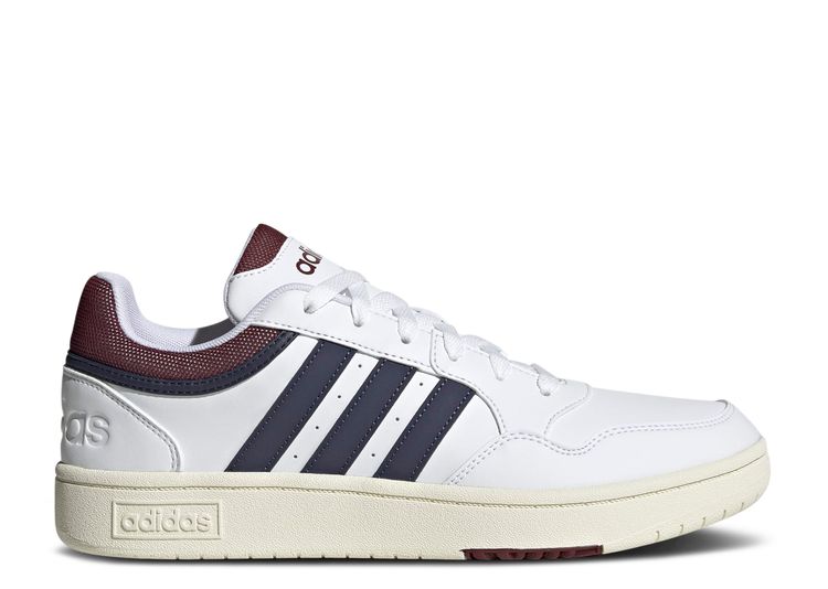Hoops 3.0 Low 'White Navy Red' - Adidas - HP7944 - cloud white/shadow ...