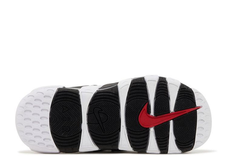 Air More Uptempo Slide 'White Black Red' - Nike - FB7815 100