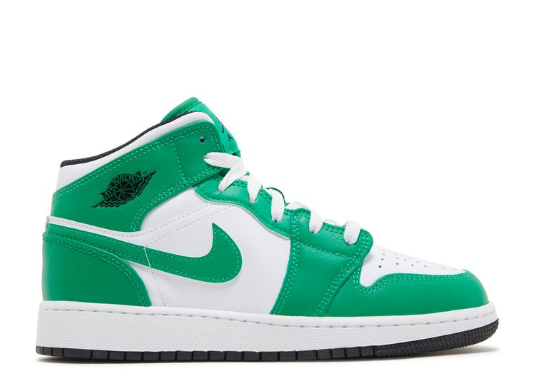 Air Jordan 1 Mid GS 'Lucky Green' 4Y