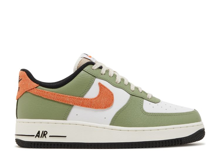 Pre-owned Nike Air Force 1 Low 07 Lv8 Noble Green Sail In Sail/noble  Green-opti Yellow-picante Red