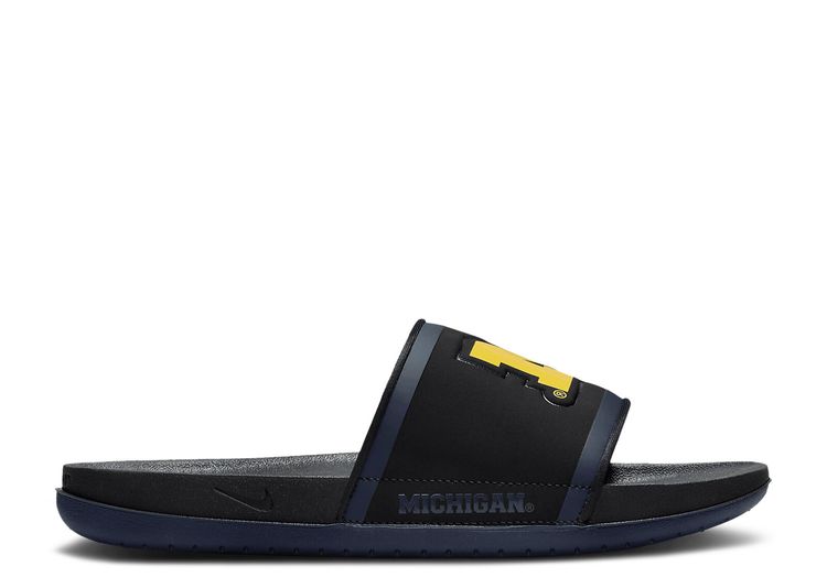 Offcourt Slide 'michigan' - Nike - Dd0533 002 - Black College Navy 