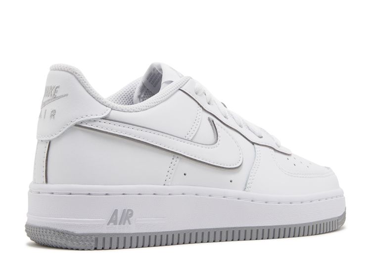 air force 1 trainers white wolf grey black