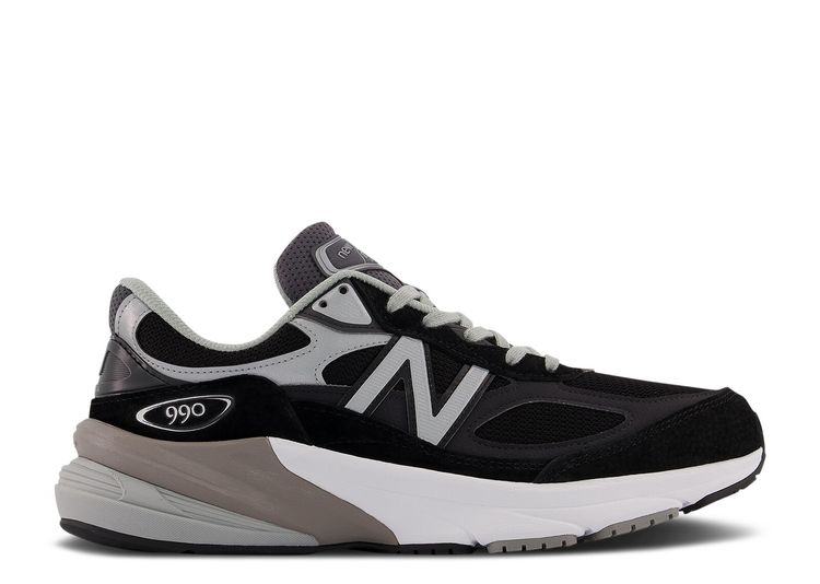 Wmns 990v6 Made in USA Wide 'Black Silver'