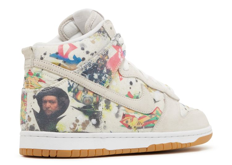 Supreme X Dunk High SB 'Rammellzee' - Nike - FD8779 100 - white