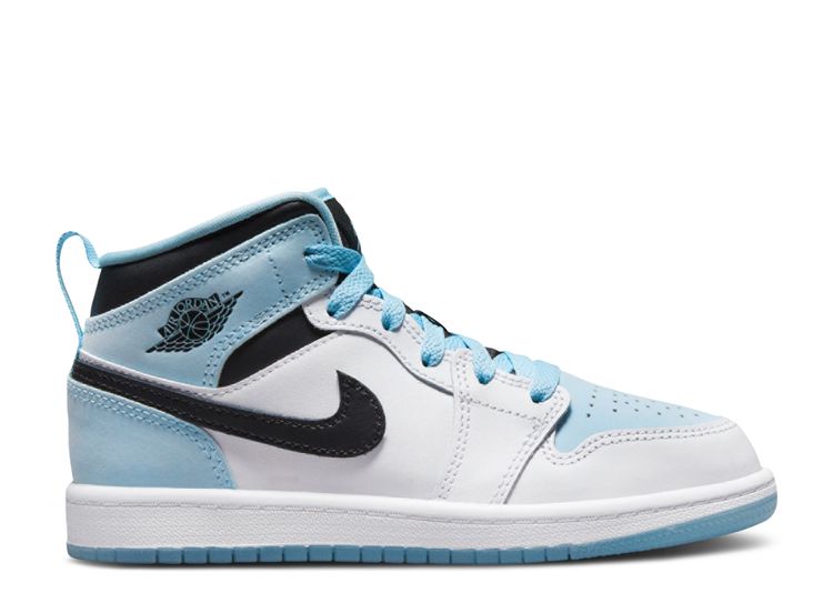 Air Jordan 1 Mid SE PS 'White Ice Blue' - Air Jordan - DV1339 104 ...