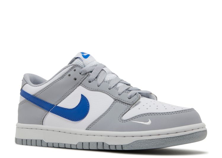 Dunk Low GS 'Wolf Grey Royal' - Nike - FN3878 001 - wolf grey/game