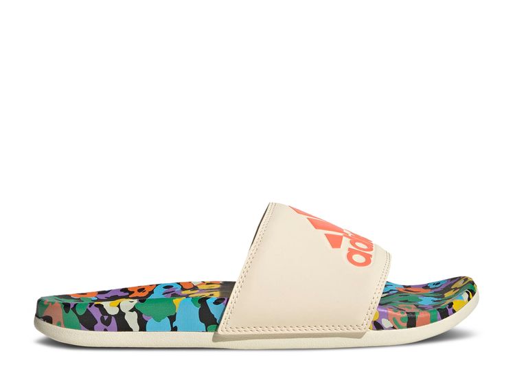 FARM Rio X Wmns Adilette Comfort Slide 'Floral Multi Color' - Adidas ...