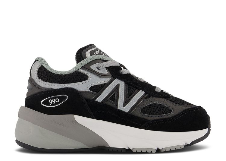 990v6 Toddler 'Black Silver' - New Balance - IC990BK6 - black/silver ...