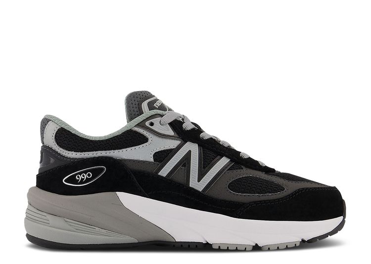 990v6 Little Kid 'Black Silver' - New Balance - PC990BK6 - black/silver ...