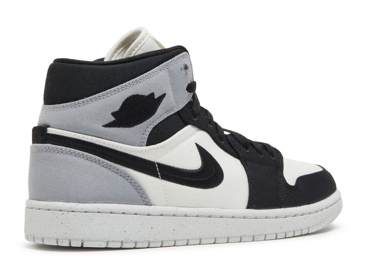 Wmns Air Jordan 1 Mid SE 'Light Steel Grey Canvas'