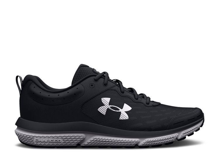 Wmns Charged Assert 10 Wide 'Black White' - Under Armour - 3026180 001 ...