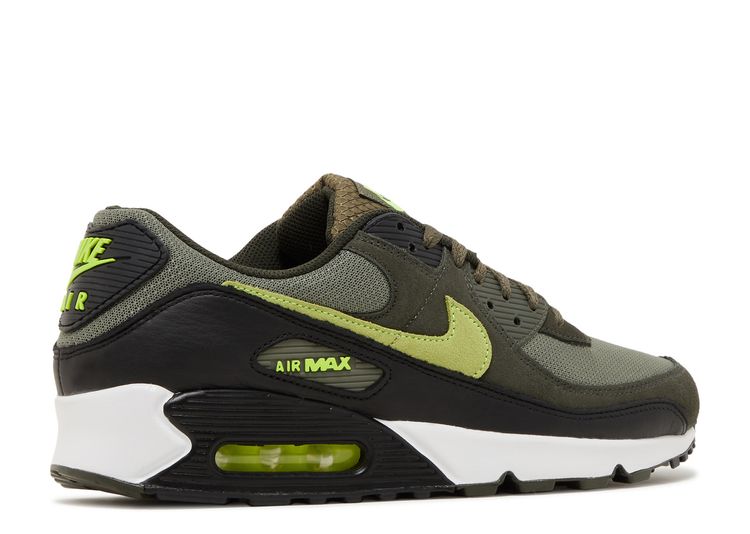 Air Max 90 'Sequoia Volt' - Nike - DQ4071 200 - medium olive/volt ...