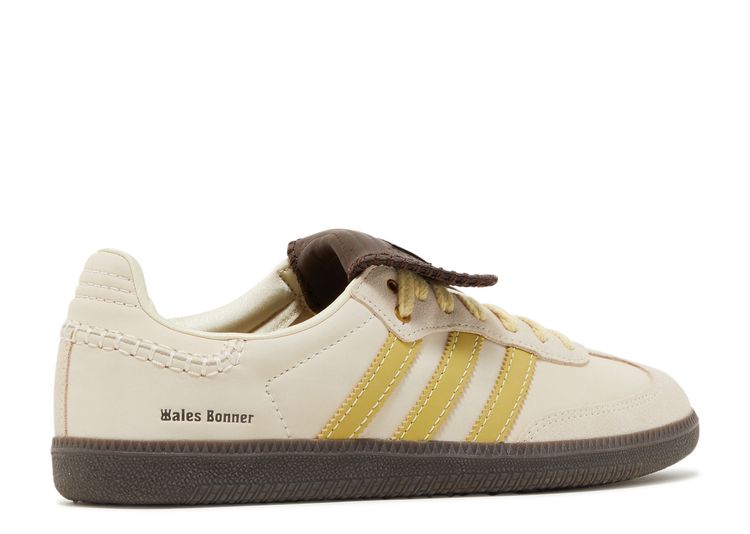 Wales Bonner X Samba 'Ecru Tint Yellow' - Adidas - ID0217 - ecru