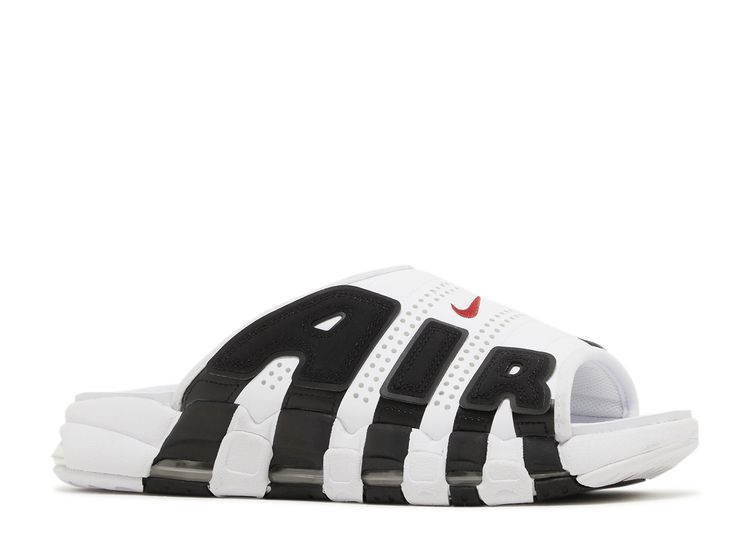 Air More Uptempo Slide 'White Black Red' - Nike - FB7818 100 - white ...