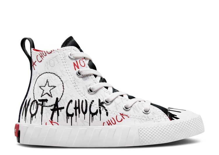 UNT1TL3D High PS 'Not A Chuck Paint Drip' Converse A02043F white