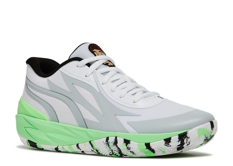 MB.02 Lo 'LaMel O' - Puma - 379408 01 - elektro green/white