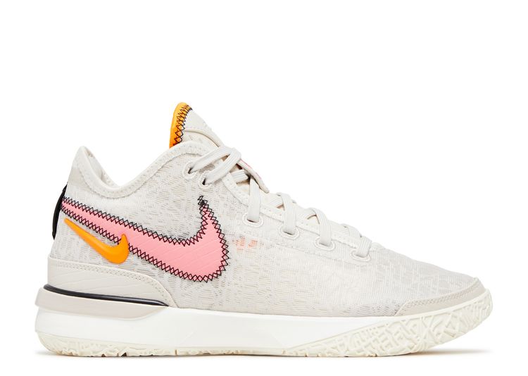 Nike Lebron NXXT Gen Scarpe Basket (DR8784-100) - Bianco/LT Orewood BRN, Ammortizzazione Zoom Air
