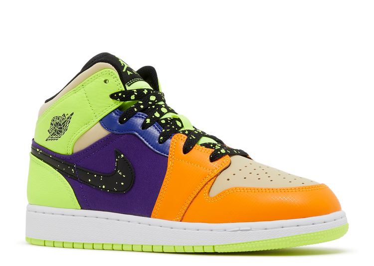 Air Jordan 1 Mid SE GS 'Volt Vivid Orange' - Air Jordan - FD8795 700 ...