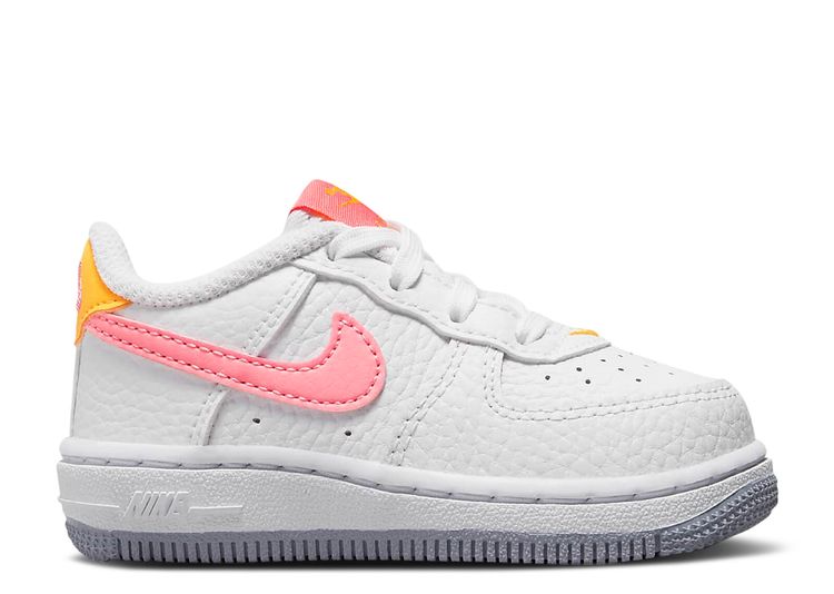 Nike Force 1 Low TD (Infant/Toddler) White/Coral