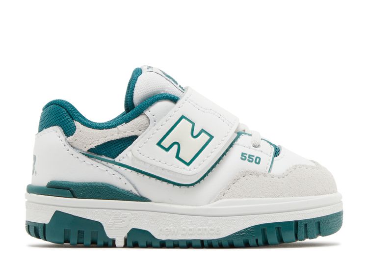 550 Bungee Lace Top Strap Toddler 'White Vintage Teal' New Balance IHB550TA white/vintage 550 Bungee Lace Top Strap Toddler 'White Vintage Teal' New Balance IHB550TA white/vintage