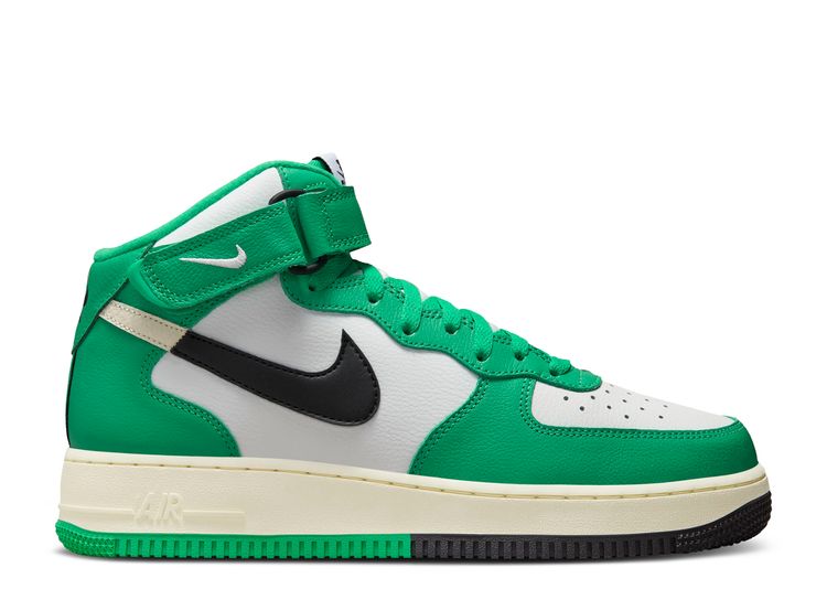 Nike Green & White Air Force 1 Mid '07 Lv8 Sneakers for Men