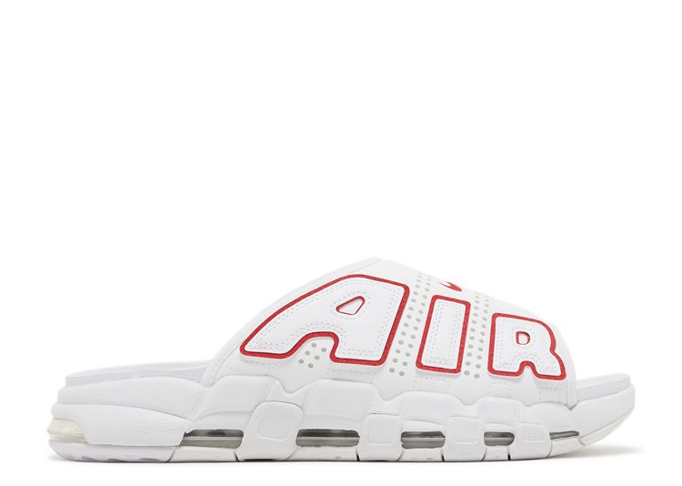 Air More Uptempo Slide 'White University Red' - Nike - FD9884 100 ...