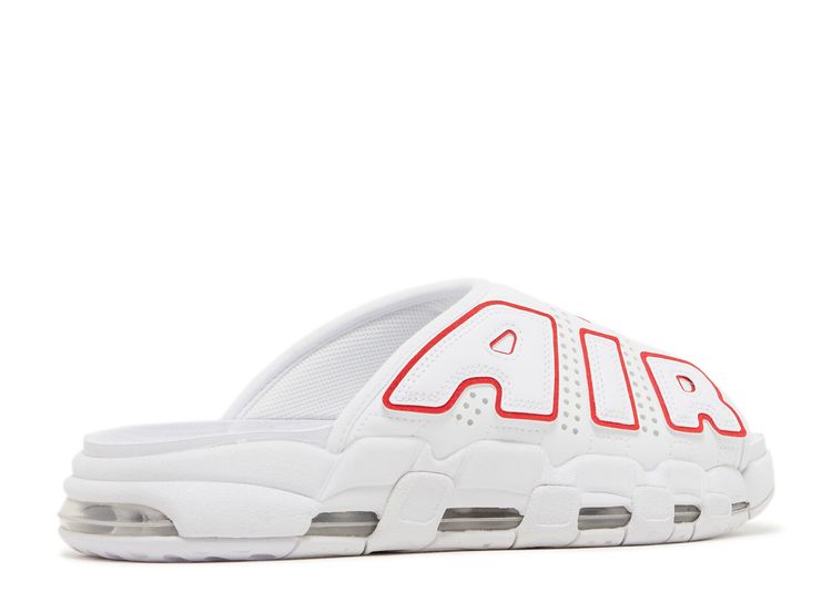 Air More Uptempo Slide 'White University Red' - Nike - FD9884 100 ...