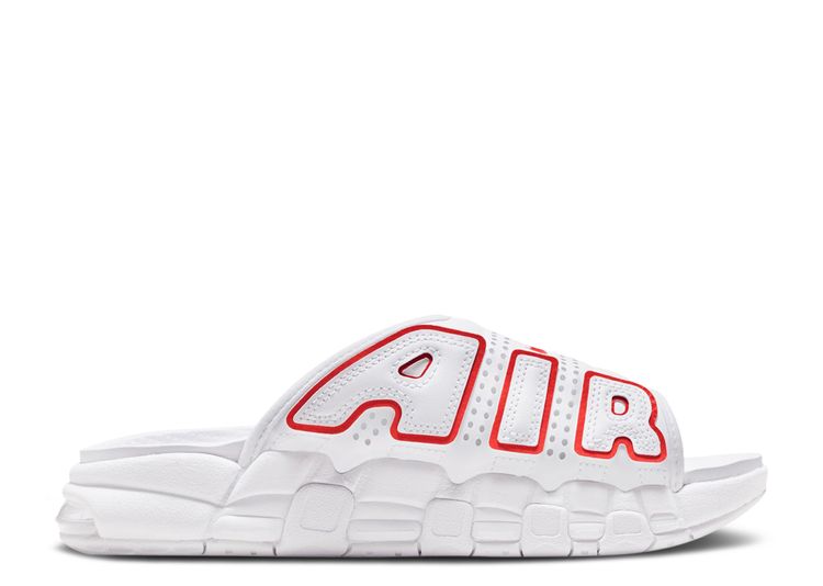 Wmns Air More Uptempo Slide 'White University Red'   Nike   FD