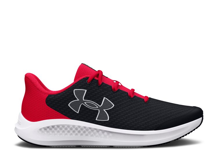 Charged Pursuit 3 GS 'Big Logo Black Red' - Under Armour - 3026695 001 ...