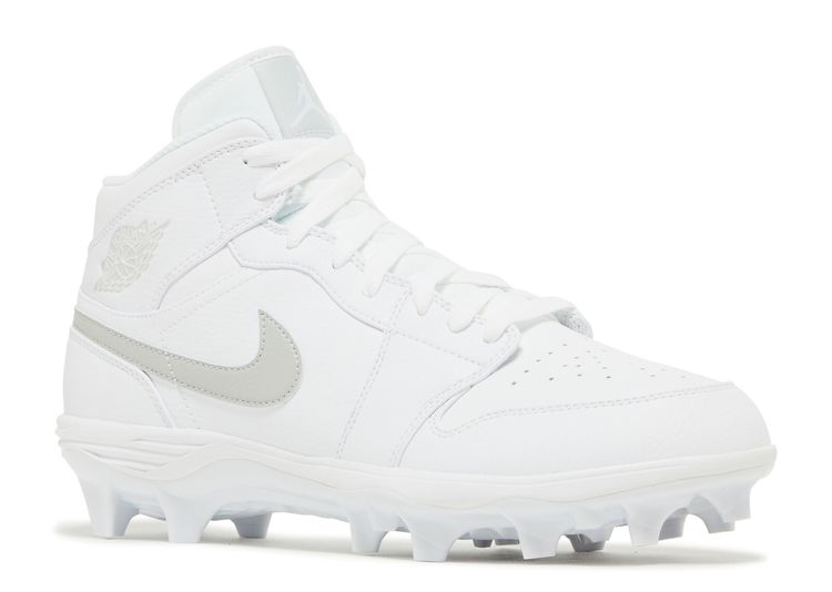 Jordan 1 Mid TD Cleat 'Grey Fog' - Air Jordan - FJ6805 101 - white