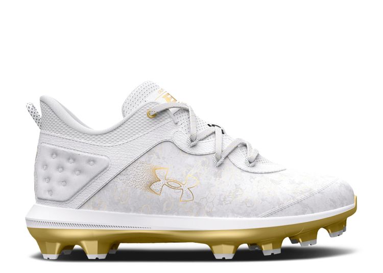 Harper 8 TPU GS 'White Metallic Gold' Under Armour 3026595 100