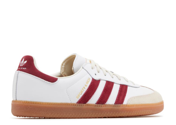 Sporty & Rich X Samba OG 'White Core Burgundy' - Adidas - IF5660