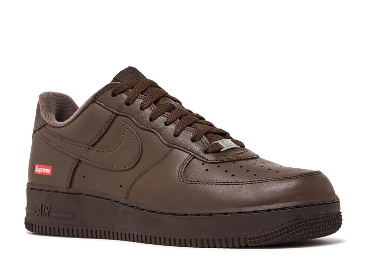 Supreme X Air Force 1 Low 'Box Logo Baroque Brown' - Nike - CU9225 200 ...