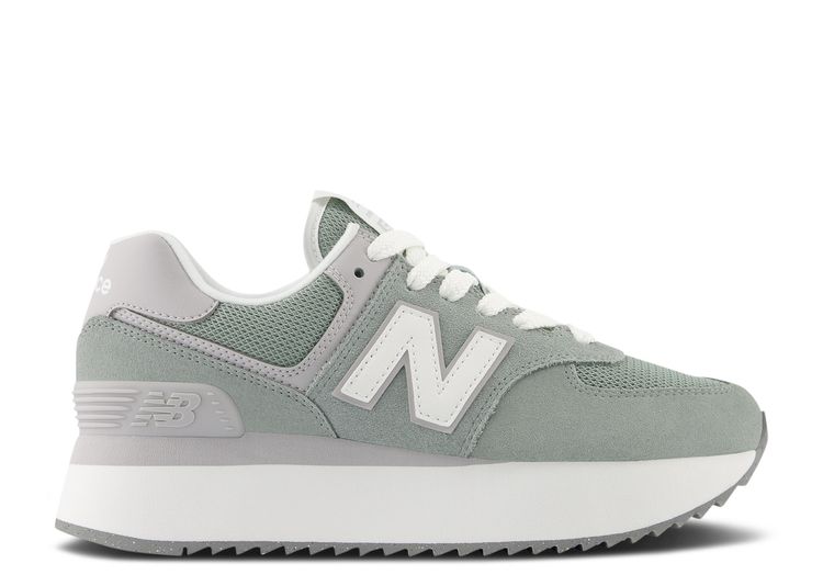 Wmns 574+ 'Juniper' - New Balance - WL574ZSG - juniper/raincloud/white ...