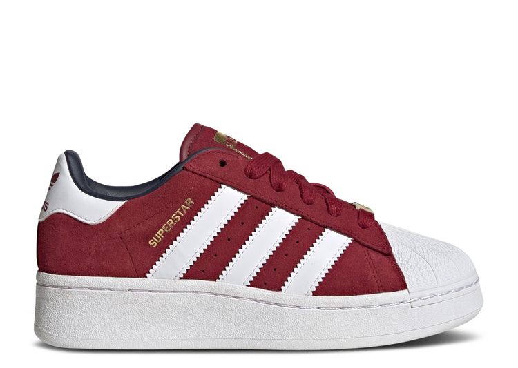 Adidas superstar cloud white  collegiate navy  red sale