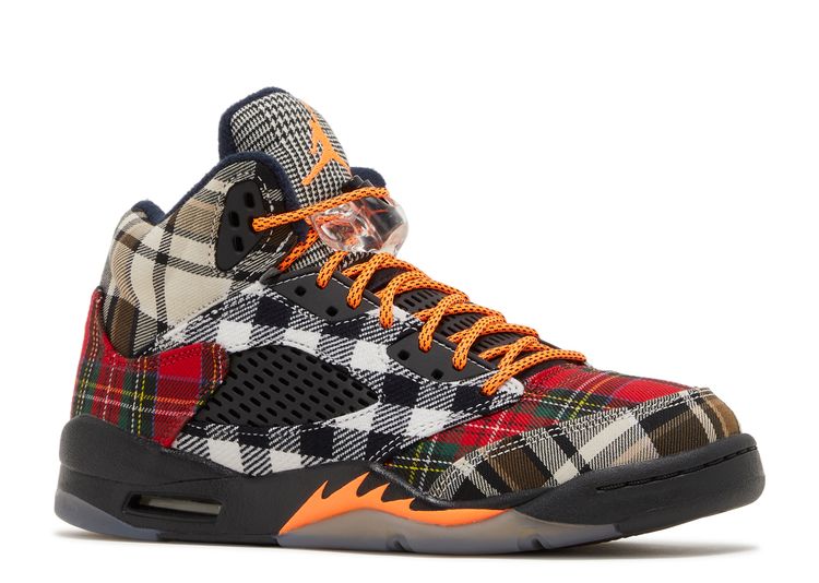 Air Jordan 5 Retro GS 'Plaid' - Air Jordan - FD4814 008 - black