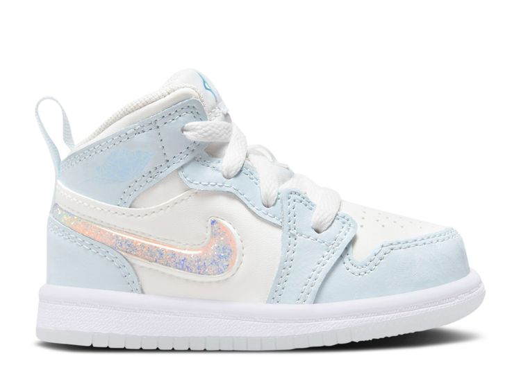 white and glitter jordans