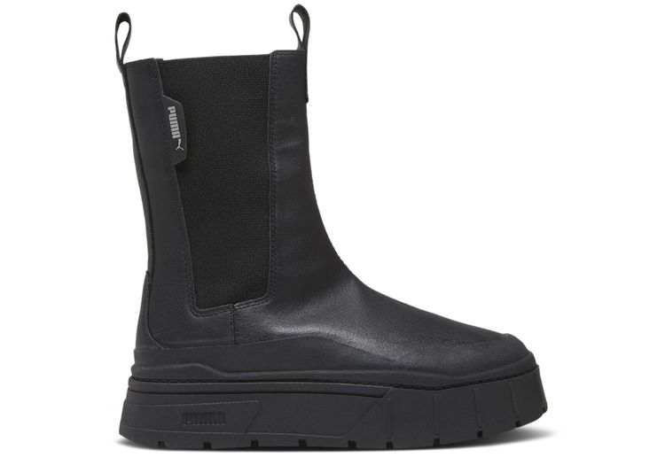 Wmns Mayze Stack Chelsea Boot 'Triple Black'